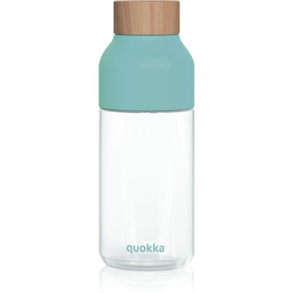 Quokka Ice Turquoise sticlă pentru apă 570 ml-Țena