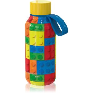 Quokka Solid Kids sticlă termos cu dispozitiv de prindere Color Bricks 330 ml-Țena