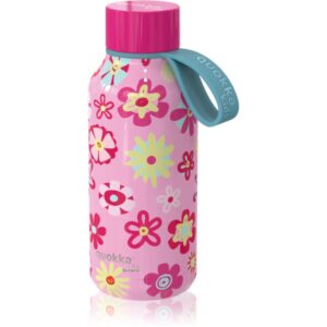 Quokka Solid Kids sticlă termos cu dispozitiv de prindere Flowers 330 ml-Țena