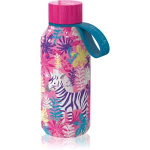 Quokka Solid Kids sticlă termos cu dispozitiv de prindere Zebras 330 ml-Țena
