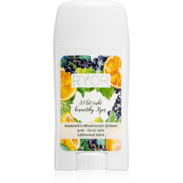 RYOR Deo deodorant cu o eficienta de 48 h parfum Grapefruit & Black Currant 50 g-Țena