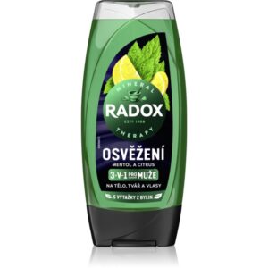 Radox Men Feel Strong 2 in 1 gel de dus si sampon Mint & Tea Tree 225 ml-ro