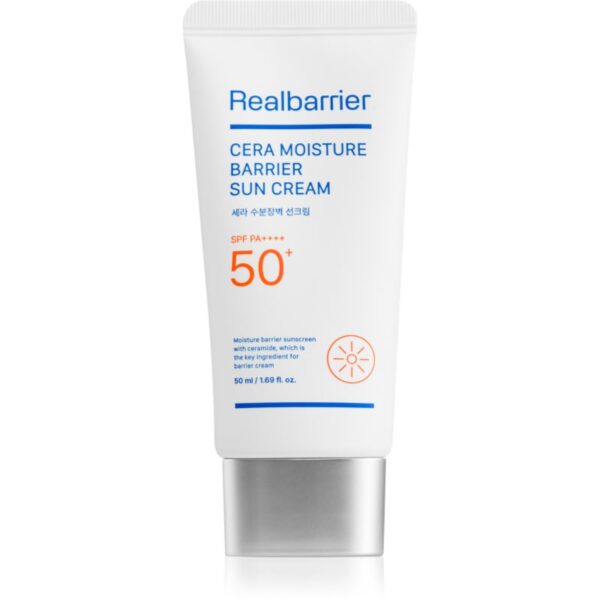 Real Barrier Cera Moisture Barrier Sun Cream cremă protectoare și regeneratoare SPF 50+ 50 ml-Țena
