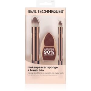 Real Techniques Makeup Saver Brush Trio set perii machiaj-Țena
