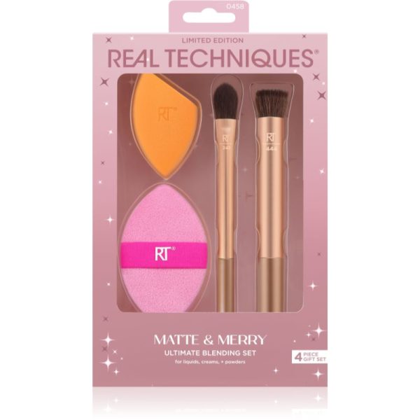 Real Techniques Matte&Merry Ultimated Blending Set set perii machiaj-Țena