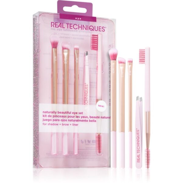 Real Techniques Naturally Beautiful set pentru ochi și sprâncene 5 buc-Țena