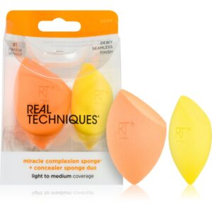 Real Techniques Sponge+ Miracle Complexion & Concealer burete pentru machiaj 2 bc 1 buc-ro
