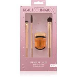 Real Techniques Starlit Gaze Eye + Lash Set set perii machiaj pentru ochi și sprâncene-Țena