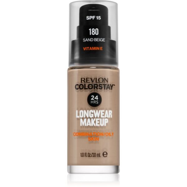 Revlon Cosmetics ColorStay™ machiaj matifiant de lungă durată pentru ten gras și mixt culoare 180 Sand Beige 30 ml-Țena