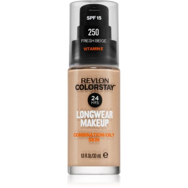 Revlon Cosmetics ColorStay™ machiaj matifiant de lungă durată pentru ten gras și mixt culoare 250 Fresh Beige 30 ml-Țena