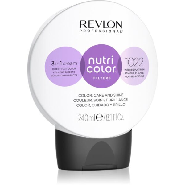 Revlon Professional Nutri Color Filters Metal-Ice masca tonifianta si hranitoare pentru uz profesonial 1022 240 ml-ro