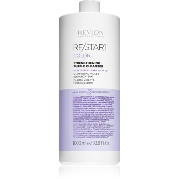 Revlon Professional Re/Start Color sampon violet pentru parul blond cu suvite Purple Cleanser 1000 ml-Țena