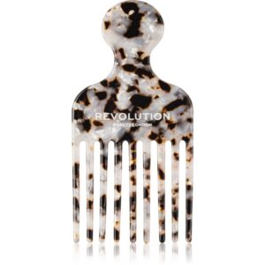 Revolution Haircare Natural Curl Afro Pick Comb pieptene pentru păr creț culoare Tortoiseshell 1 buc-ro