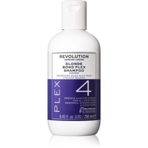 Revolution Haircare Plex Blonde No.4 Bond Shampoo șampon intens hrănitor pentru păr uscat și deteriorat 250 ml-ro