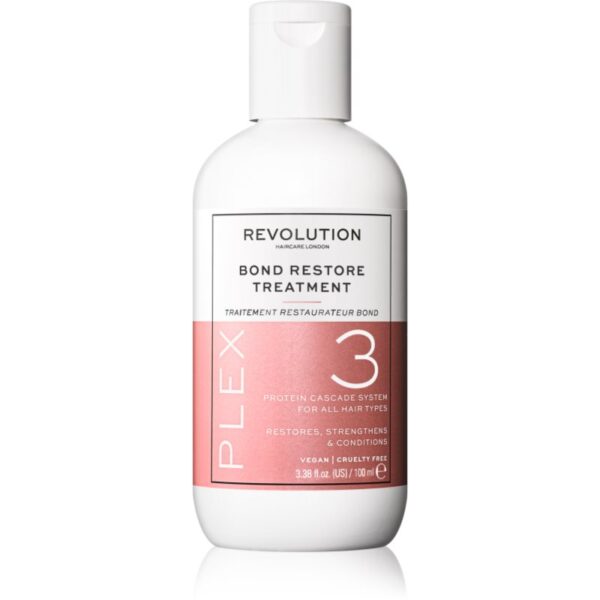 Revolution Haircare Plex No.3 Bond Restore Treatment tratament intensiv pentru par pentru păr uscat și deteriorat 100 ml-ro