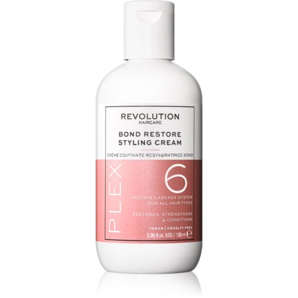 Revolution Haircare Plex No.6 Bond Restore Styling Cream Aplicarea jeturilor de refacere pentru ingrijire pentru par deteriorat 100 ml-ro