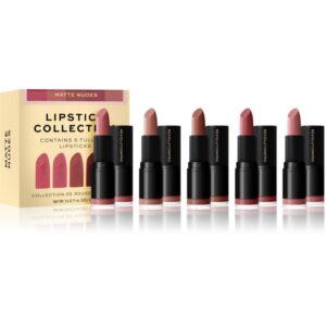 Revolution PRO Lipstick Collection set de rujuri culoare Matte Nude 5 buc-ro