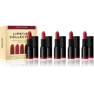 Revolution PRO Lipstick Collection set de rujuri culoare Matte Reds 5 buc-ro
