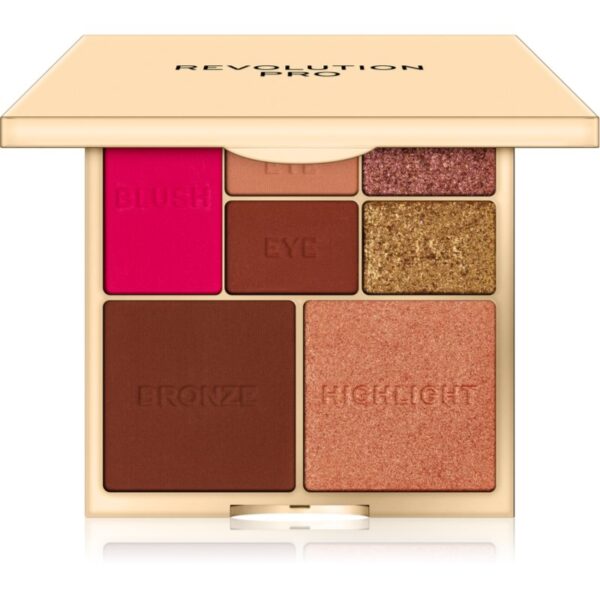 Revolution PRO True Love paleta pentru intreaga fata culoare Medium-Deep 12 g-Țena