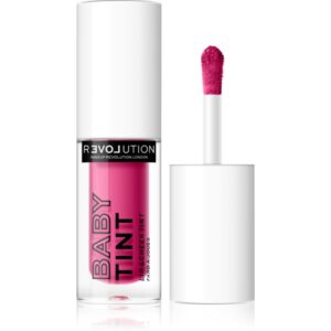 Revolution Relove Baby Tint blush lichid și luciu de buze culoare Fuchsia 1.4 ml-Țena