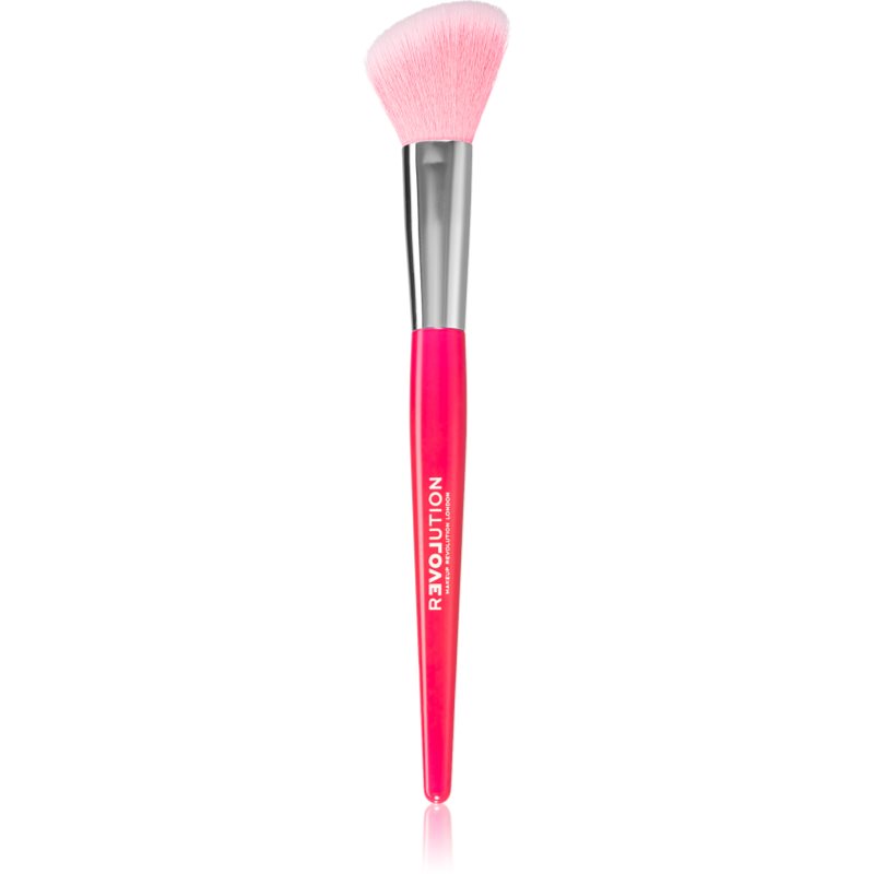 Revolution Relove Brush Queen perie curbata pentru pudra si bronz 1 buc-Țena