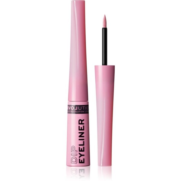Revolution Relove Dip eyeliner lichid cu trasare precisă culoare Pink 5 ml-Țena
