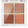 Revolution Relove Pocket Palette paletă cu farduri de ochi culoare Coconut Dream 4x0.72 g-ro