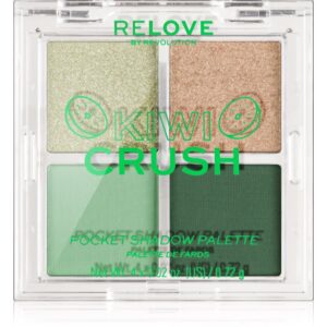 Revolution Relove Pocket Palette paletă cu farduri de ochi culoare Kiwi Crush 4x0.72 g-ro