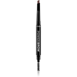 Revolution Relove Power Brow creion pentru sprancene cu pensula culoare Dark Brown 0