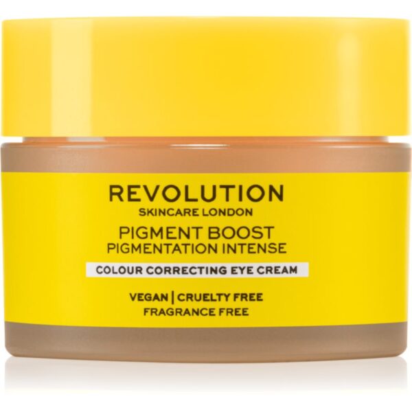 Revolution Skincare Boost Pigment cremă de ochi corectoare pentru cearcăne și riduri 15 ml-ro