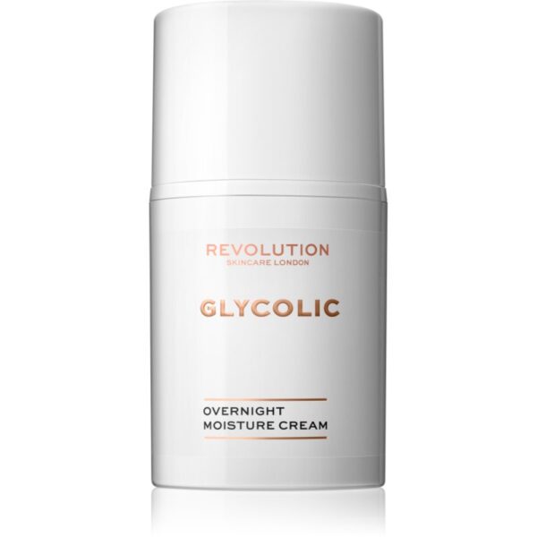 Revolution Skincare Glycolic Acid Glow cremă de noapte cu efect de iluminare și de regenerare 50 ml-ro
