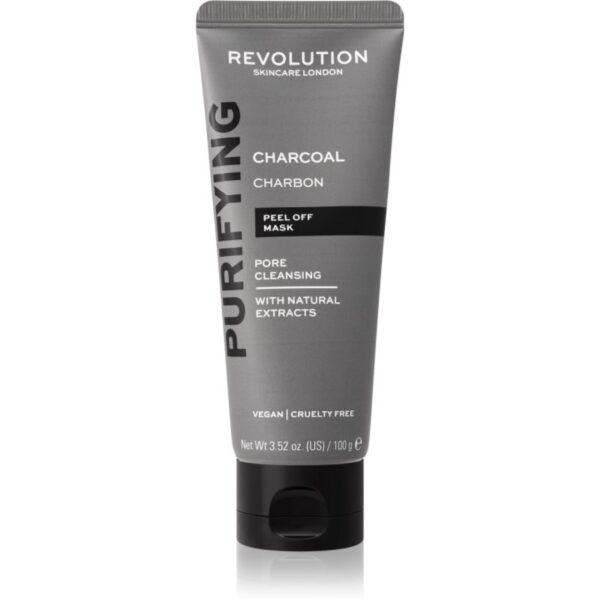 Revolution Skincare Purifying Charcoal mască exfoliantă împotriva punctelor negre