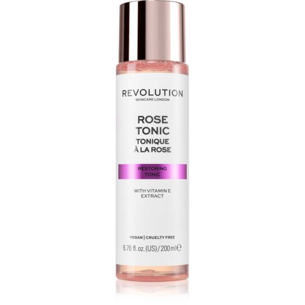 Revolution Skincare Rose Tonic tonic pentru fata cu apă de trandafiri 200 ml-ro