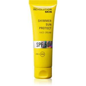 Revolution Skincare Sun Protect Shimmer crema de protectie iluminatoare SPF 50 50 ml-ro