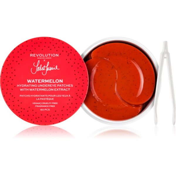 Revolution Skincare X Jake-Jamie Watermelon masca hidrogel pentru ochi pentru luminozitate si hidratare 60 buc-ro
