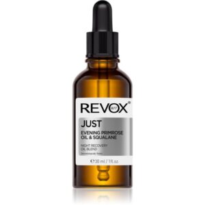 Revox B77 JUST Evening Primrose Oil & Squalane ulei regenerator pentru noapte reface bariera protectoare a pielii 30 ml-ro
