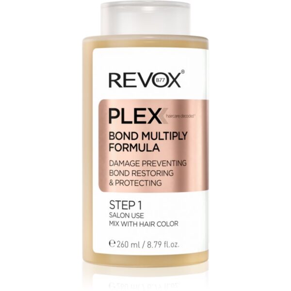 Revox B77 PLEX Bond Multiply Formula. Step 1 Ingrijire protectoare pentru par degradat sau tratat chimic 260 ml-Țena