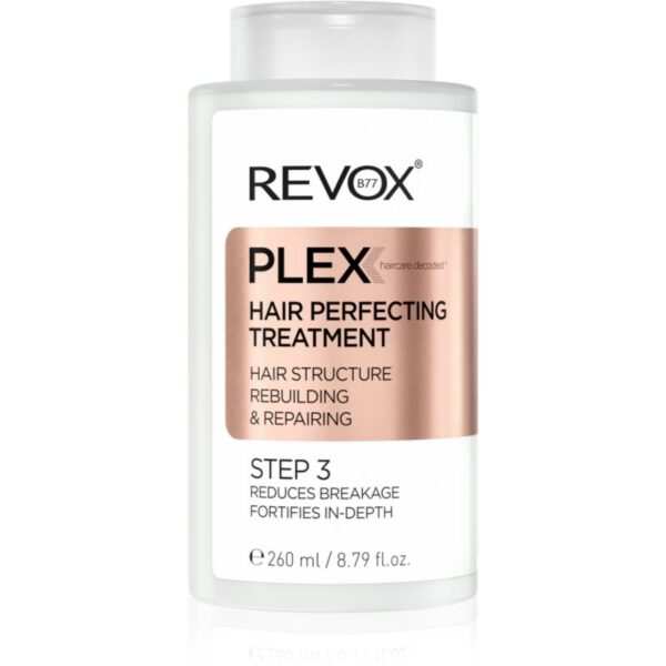 Revox B77 PLEX Hair Perfecting Treatment. Step 3 tratament pre-sampon pentru par vopsit si deteriorat 260 ml-ro