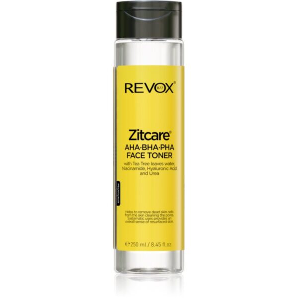 Revox B77 Zitcare AHA BHA PHA Active Face Toner tonic bland de curatare 250 ml-ro
