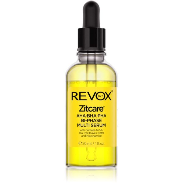 Revox B77 Zitcare AHA BHA PHA Bi-Phase Multi Serum ser bifazic pentru netezirea și matifierea tenului 30 ml-ro