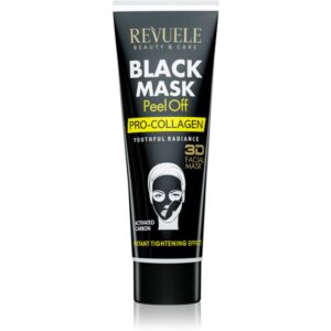 Revuele Black Mask Peel Off Pro-Colagen mască exfoliantă pentru fermitatea pielii 80 ml-Țena