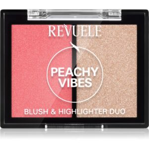 Revuele Blush & Highlighter Duo blush pentru iluminare culoare Peachy Vibes 8 g-Țena