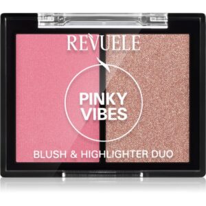 Revuele Blush & Highlighter Duo blush pentru iluminare culoare Pinky Vibes 8 g-ro