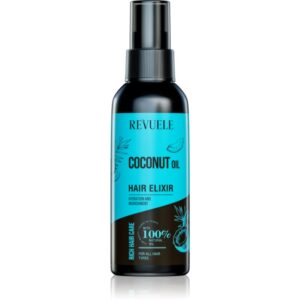 Revuele Coconut Oil Hair Elixir elixir leave-in pentru modelarea termica a parului 120 ml-Țena