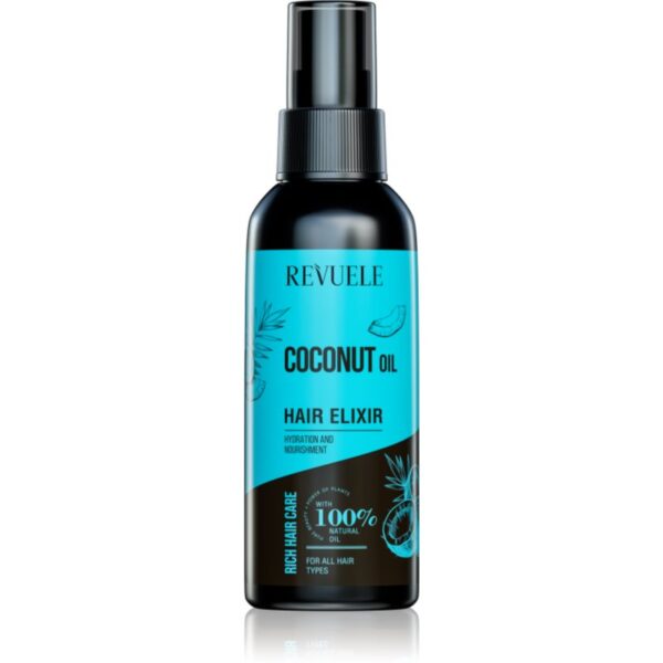 Revuele Coconut Oil Hair Elixir elixir leave-in pentru modelarea termica a parului 120 ml-Țena