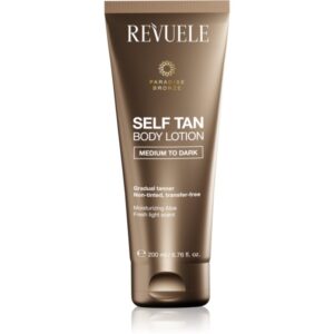 Revuele Paradise Bronze Self Tan Body Lotion lotiune autobronzanta pentru bronzare graduala culoare Medium To Dark 200 ml-Țena