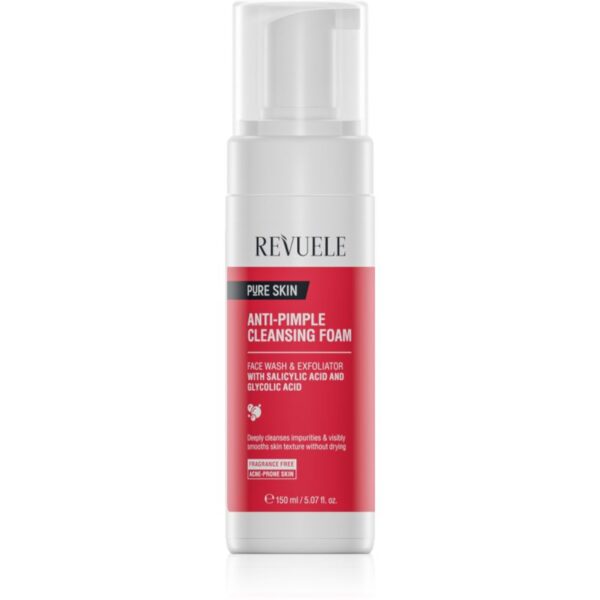 Revuele Pure Skin Anti-Pimple spuma de curatat pentru ten acneic 150 ml-Țena