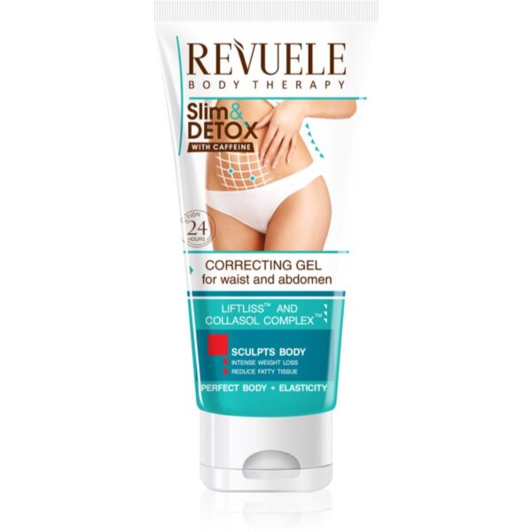 Revuele Slim & Detox With Caffeine gel pentru slăbire pentru abdomen și șolduri 200 ml-ro