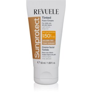 Revuele Sunprotect Tinted Face Cream crema protectoare cu efect de tonifiere SPF 50+ culoare Golden Tint 50 ml-Țena