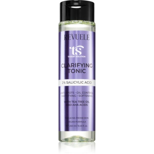 Revuele Target Solution Clarifying Tonic tonic pentru curățarea tenului cu acid salicilic 250 ml-ro